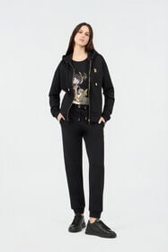 RC Joggers Noirs en Coton avec Monogram RC BLACK SOT20G-CF008