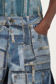 RC Jeans Cargo Patchwork Capsule Collection Blu UWJ250-VT001