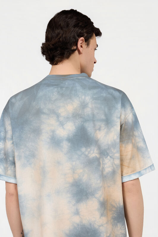 RC Tie-Dye Print T-Shirt With Embroidered Butterfly RC Tie-Dye Print T-Shirt With Embroidered Butterfly POWDER BLUE XNT62I-JD060