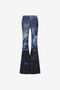 RC Flared jeans with Denim Wild Leda print RC Flared jeans with Denim Wild Leda print Dark blue RWJ207-DSI16