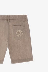 RC RC Monogram denim shorts Light brown SJT21A-LC001