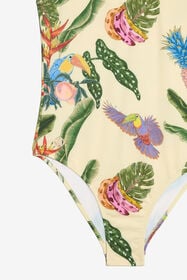 JU Tropicana Print Swimsuit YELLOW WJT00C-HVR12
