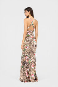 RC Vestido con Estampado Jaguar Roses NATURAL XQT124-LNT24