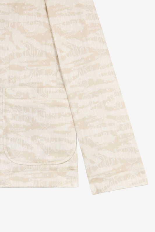 JU Tiger Skin-Print Jacket JU Tiger Skin-Print Jacket Ivory UJT40E-6SO44