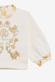 JU Felpa In Cotone Avorio MILKY WHITE TJT662-CF050
