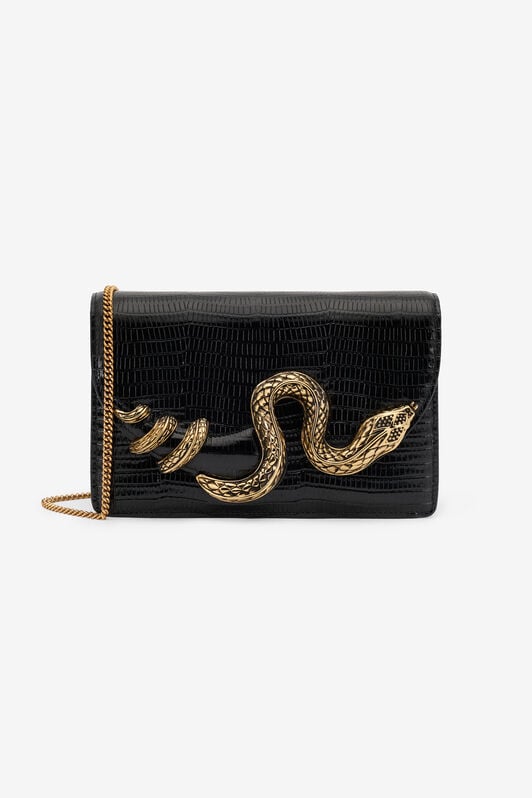 RC Serpentine Black Shoulder Bag RC Serpentine Black Shoulder Bag BLACK WWB001-PZ119