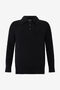 RC Maglione polo nero con maniche a costine RC Maglione polo nero con maniche a costine BLACK TOM60E-FAC13