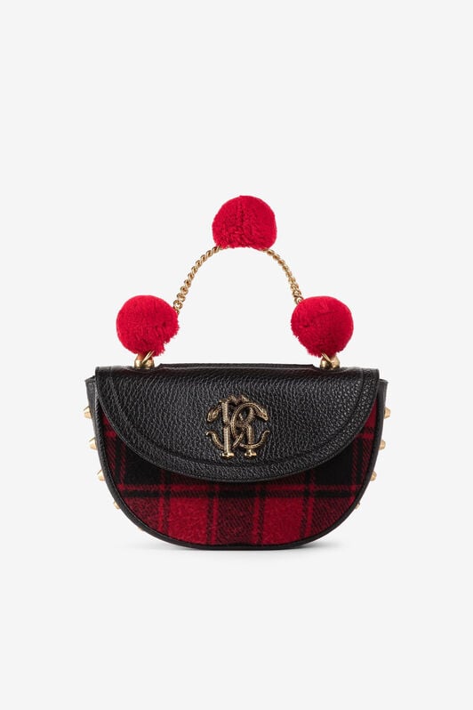 RC Borsa tote con pompon RC Borsa tote con pompon Nero/Rosso PKB007-FE054
