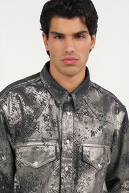 RC Monogram Print Shirt BLACK WRJ700-DN012