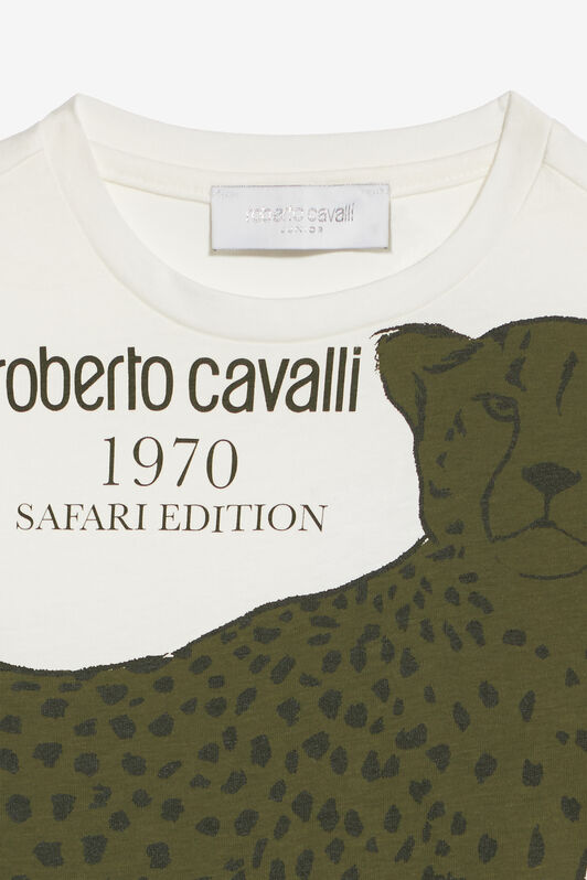 JU Safari Edition T-Shirt With Cheetah White UJT60F-JD001