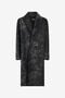 RC Manteau à double boutonnage effet vieilli BLACK WRT501-FY063