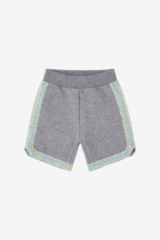JU Monogram Accent Shorts JU Monogram Accent Shorts Gray SJT206-CF050