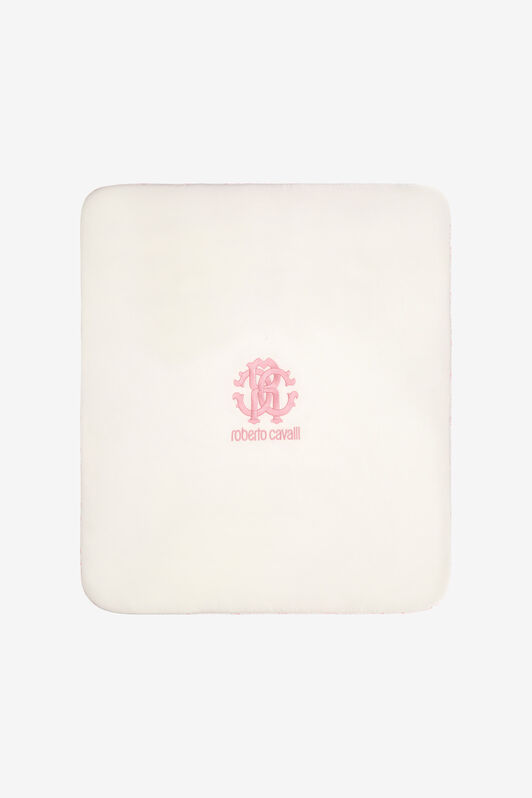 JU Logo print baby blanket JU Logo print baby blanket Pink SJT832-JD001