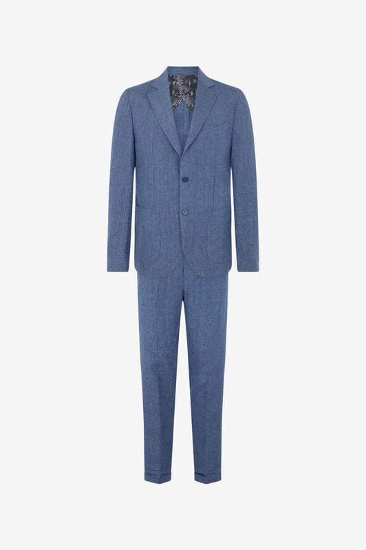 RC Blue Tailored Linen Suit RC Blue Tailored Linen Suit LIGHT BLUE QOT40P-1NO01