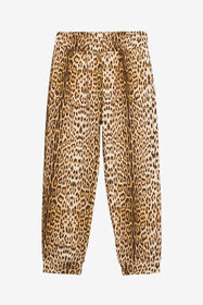 JU Sport Pants With Jaguar Skin Print Light Brown UJT23L-5OO52