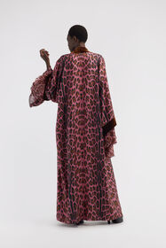 RC Cappotto con cintura stampa Leopard Fucsia RWT504-4QI13