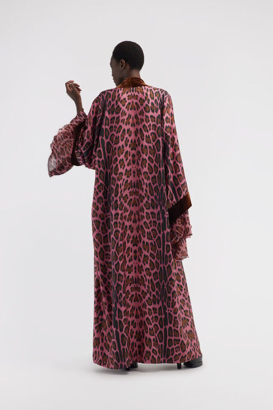 RC Cappotto con cintura stampa Leopard RC Cappotto con cintura stampa Leopard Fucsia RWT504-4QI13