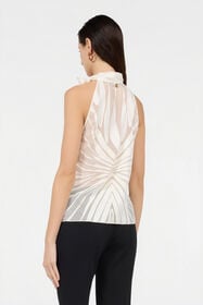 RC Top With Ray Devoré Print WHITE XKT611-FXI15