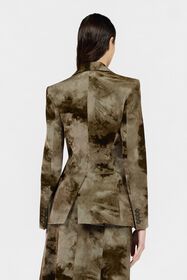 RC Veste En Coton Avec Imprimé Tie-Dye DARK BEIGE XQT401-CE037