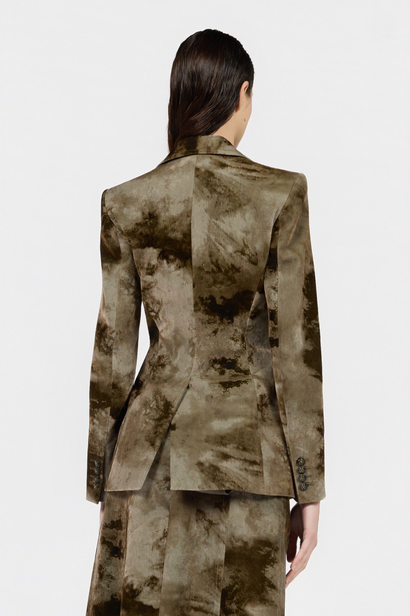 RC Veste En Coton Avec Imprimé Tie-Dye RC Veste En Coton Avec Imprimé Tie-Dye DARK BEIGE XQT401-CE037