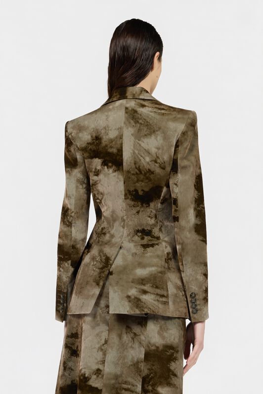 RC Veste En Coton Avec Imprimé Tie-Dye RC Veste En Coton Avec Imprimé Tie-Dye DARK BEIGE XQT401-CE037
