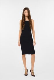 RC Black Sheath Dress with Snake Detailing BLACK WWT123-KU013