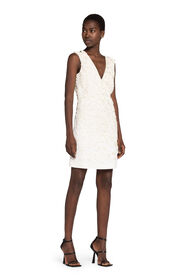RC Sequin-Embellished Mini Dress White GWR148-HR005