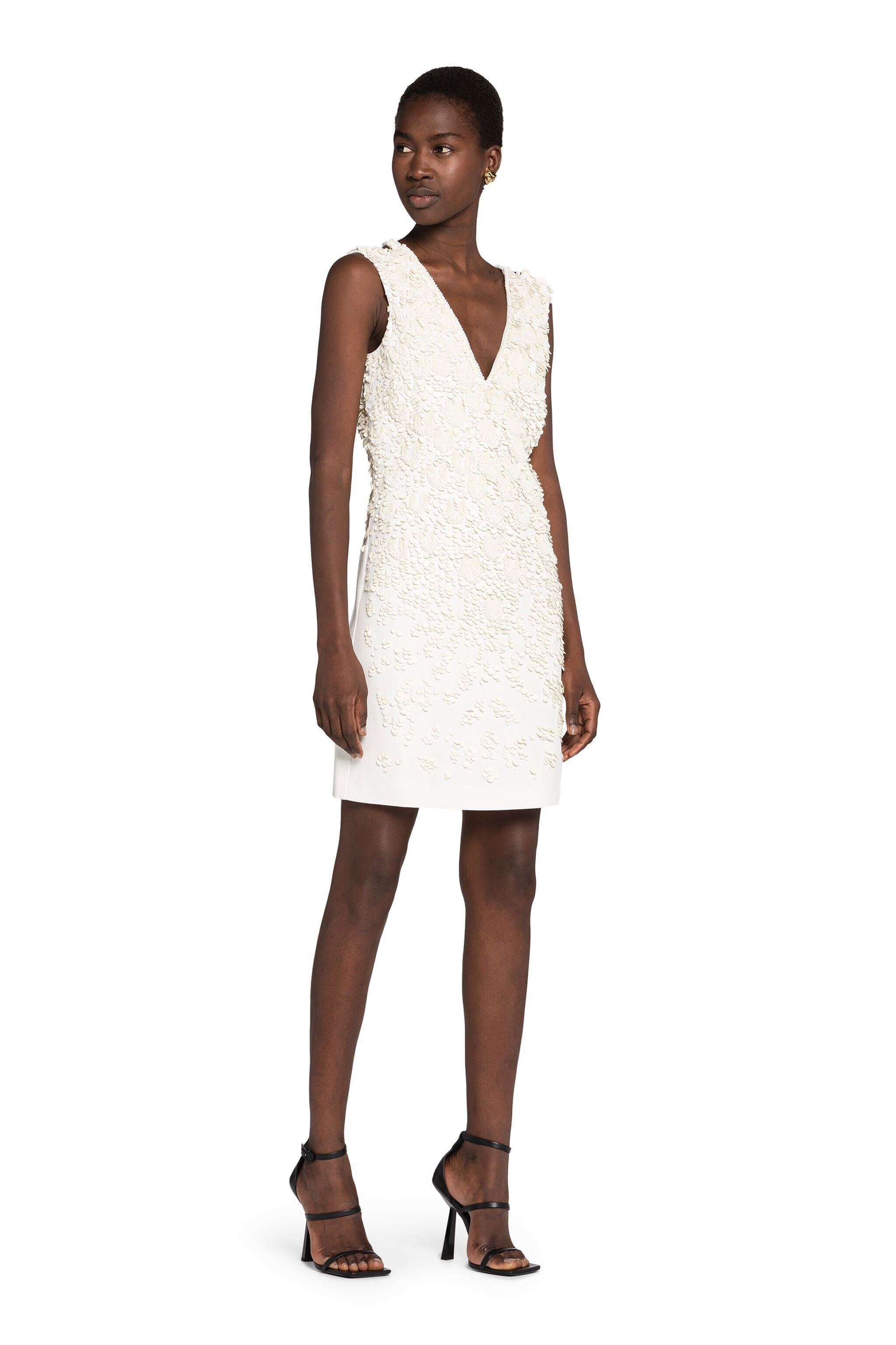 RC Sequin-Embellished Mini Dress RC Sequin-Embellished Mini Dress White GWR148-HR005