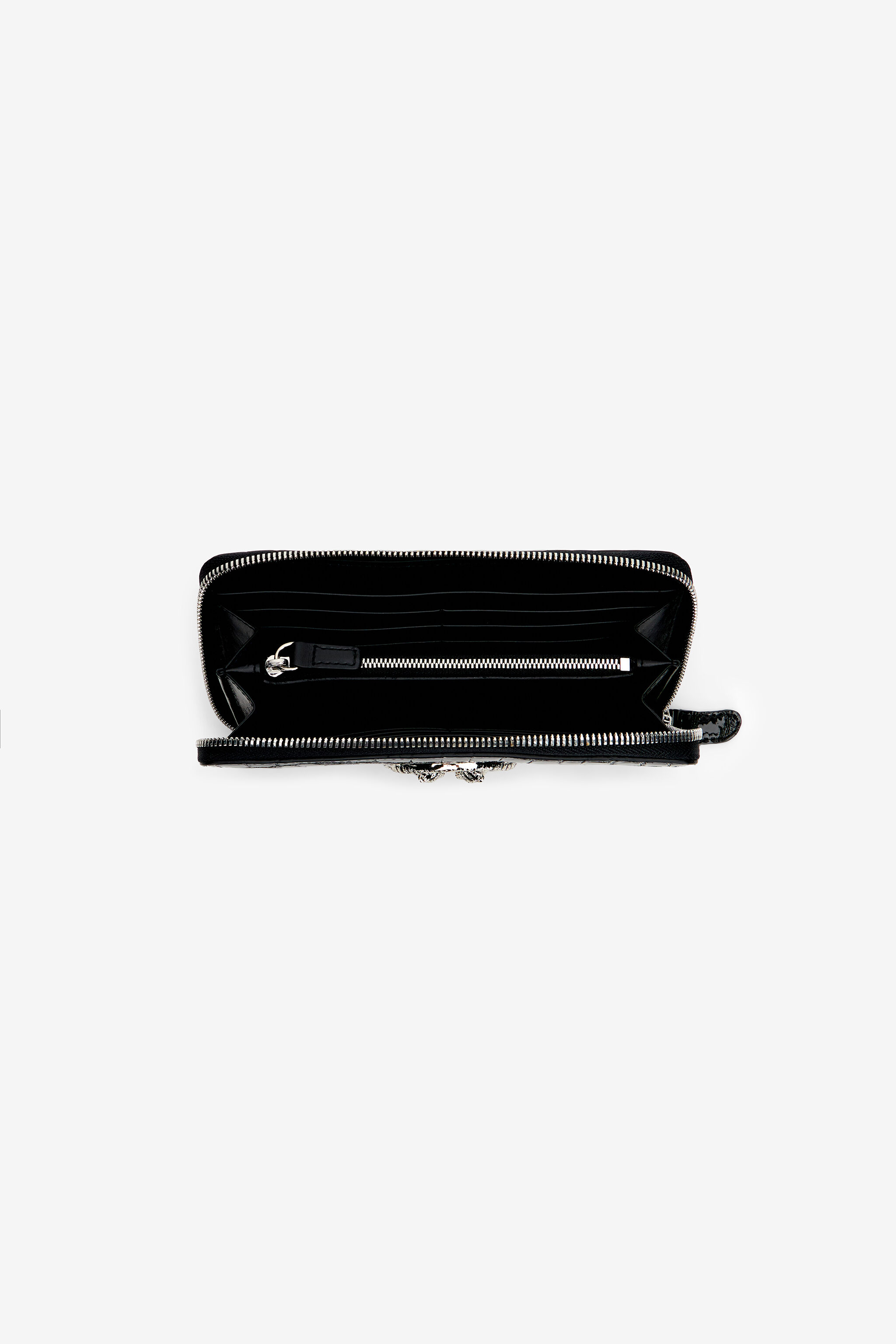 RC Portefeuille Roar En Cuir Avec Fermeture Éclair RC Portefeuille Roar En Cuir Avec Fermeture Éclair BLACK WKA006-PZE04