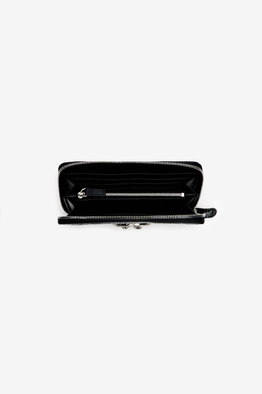 RC Portefeuille Roar En Cuir Avec Fermeture Éclair RC Portefeuille Roar En Cuir Avec Fermeture Éclair BLACK WKA006-PZE04