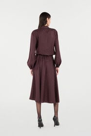 RC Shirt Dress With Mirror Snake Monogram Purple VKT144-RK010