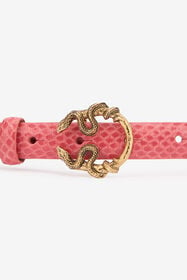 RC Ceinture Rose En Cuir Avec Boucle Serpent PINK WKC002-PA001