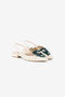RC Le Pettegole Grape-Embellished Slingback Pumps RC Le Pettegole Grape-Embellished Slingback Pumps Elfenbein QWS009-FT228