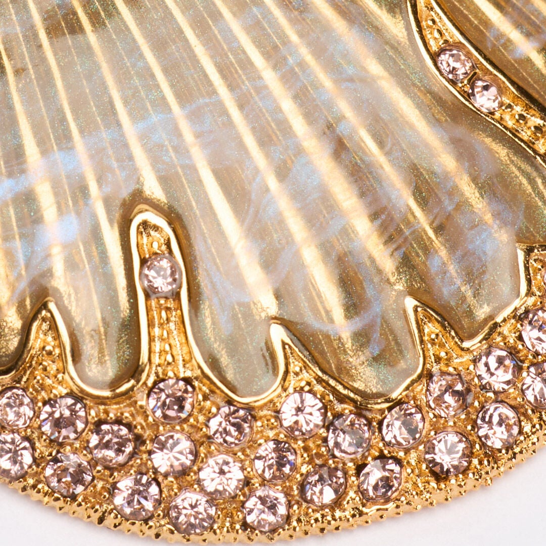 RC Earrings With Shells And Crystals RC Earrings With Shells And Crystals Gold UWG016-AM072