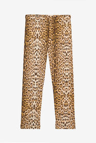 JU Sport Pants With Jaguar Skin Print Light Brown UJT23D-JFO52