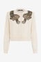 RC Cardigan en laine brodé motif tigre RC Cardigan en laine brodé motif tigre IVORY WKM902-MQ014