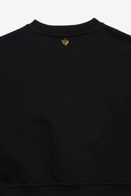 JC Sweatshirt with Rhinestone Logo BLACK XFT6A0-CF004