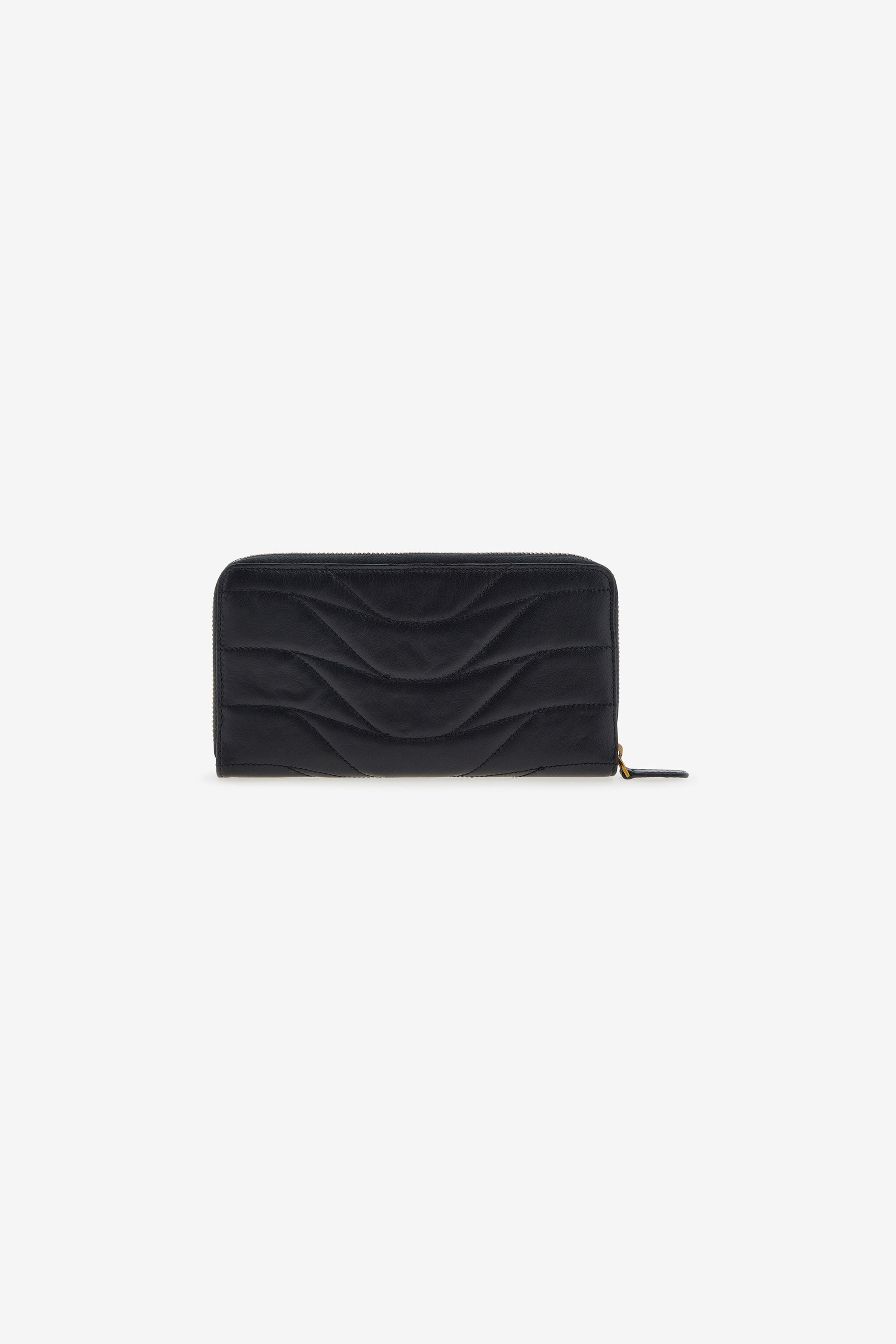 RC Wallet with Monogram RC and zip Black SKA001-PN462