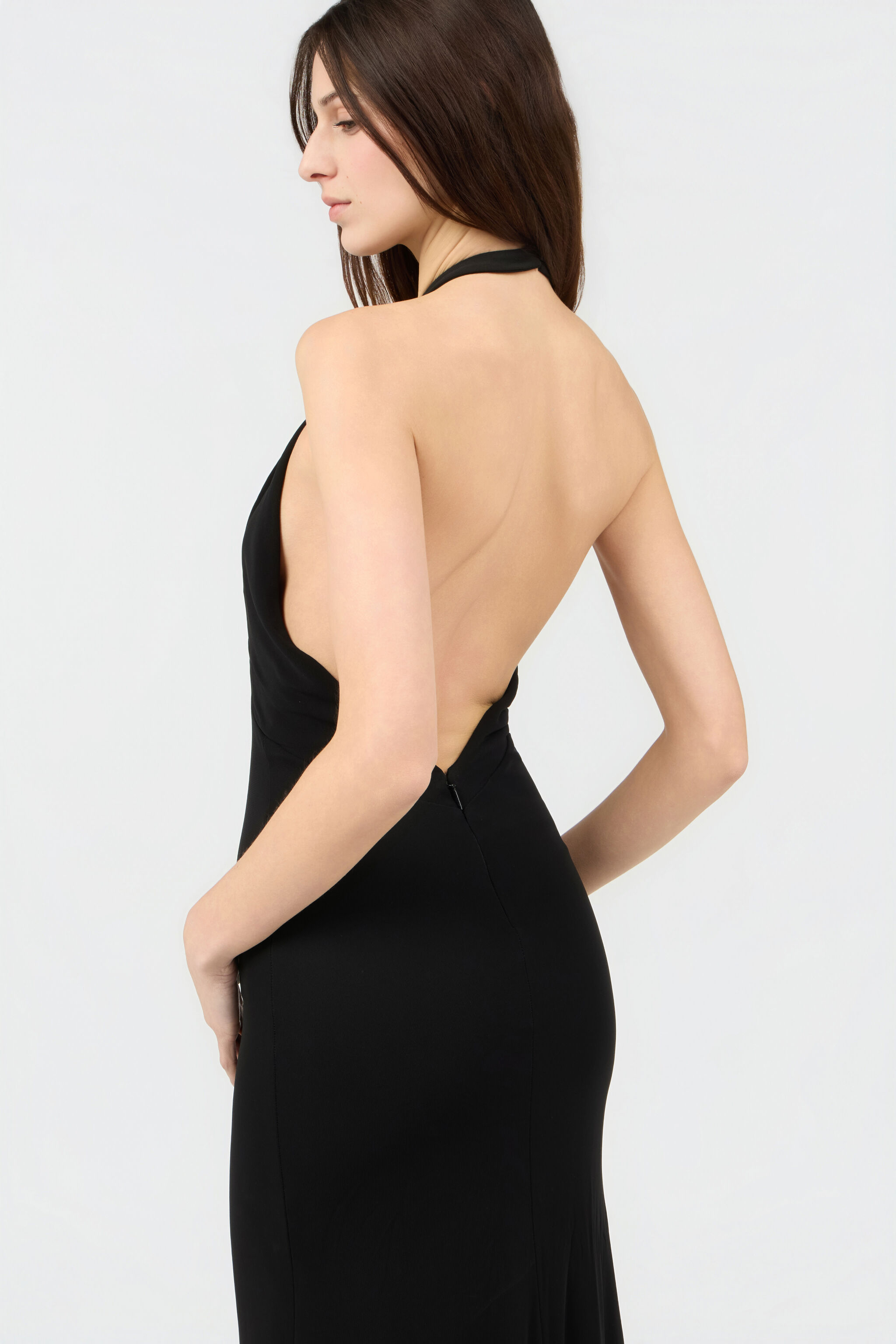 roberto cavalli dress black Roberto Cavalli Vintage F/W 2000s Black Silk Dress