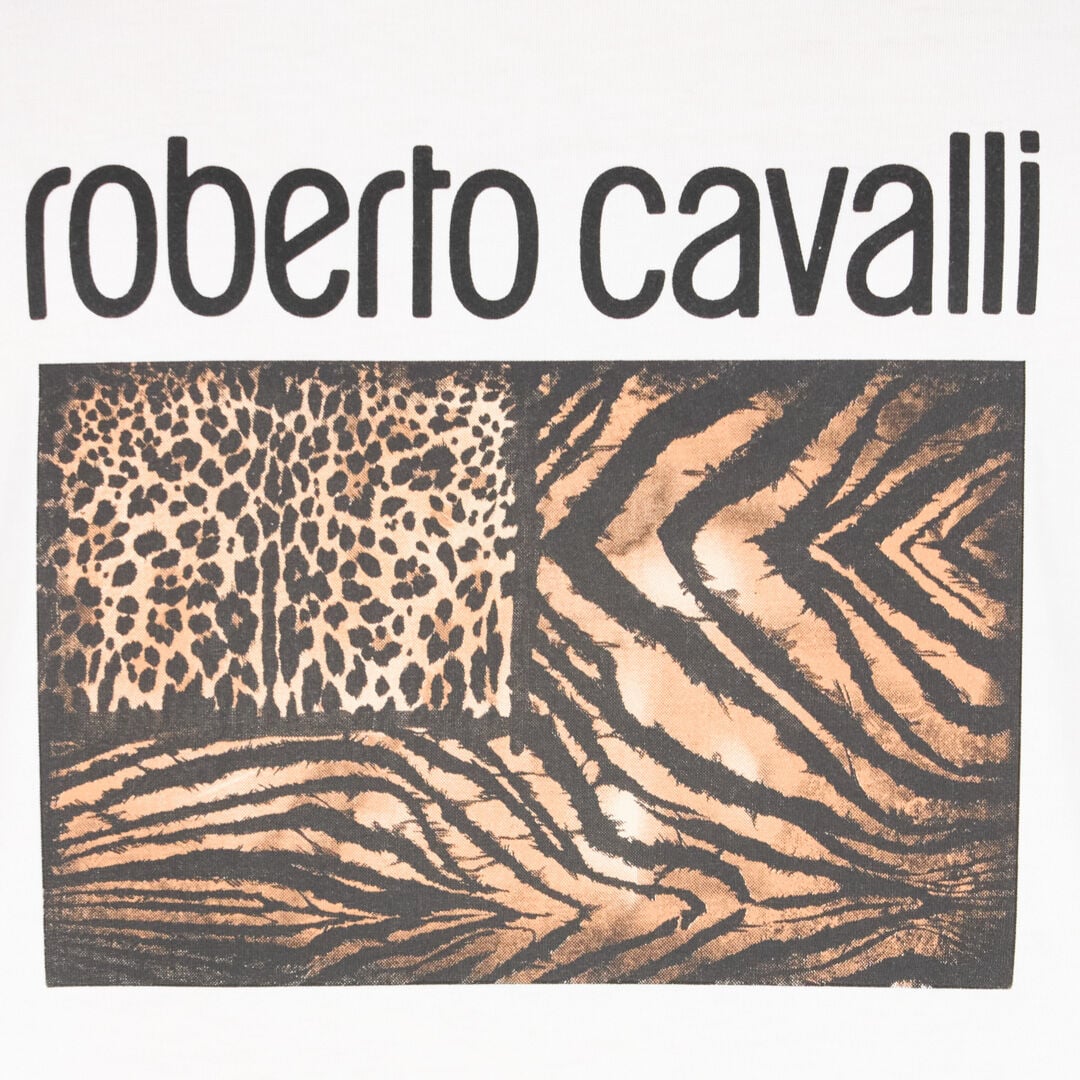 RC Animal print T-shirt with logo White OOT60G-JD060