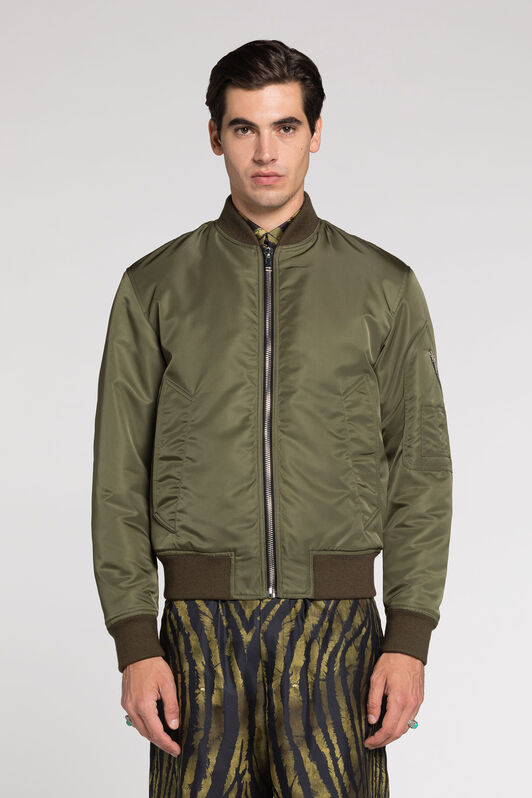 RC Logo-Embroidered Bomber Jacket RC Logo-Embroidered Bomber Jacket GREEN RRT403-SB084