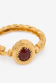 RC Golden Bangle With Ruby Stone ORO/RUBINO VWG008-AM081
