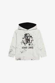 JU Sweatshirt with Monogram RC OPTICAL WHITE VJT68B-5OQ44