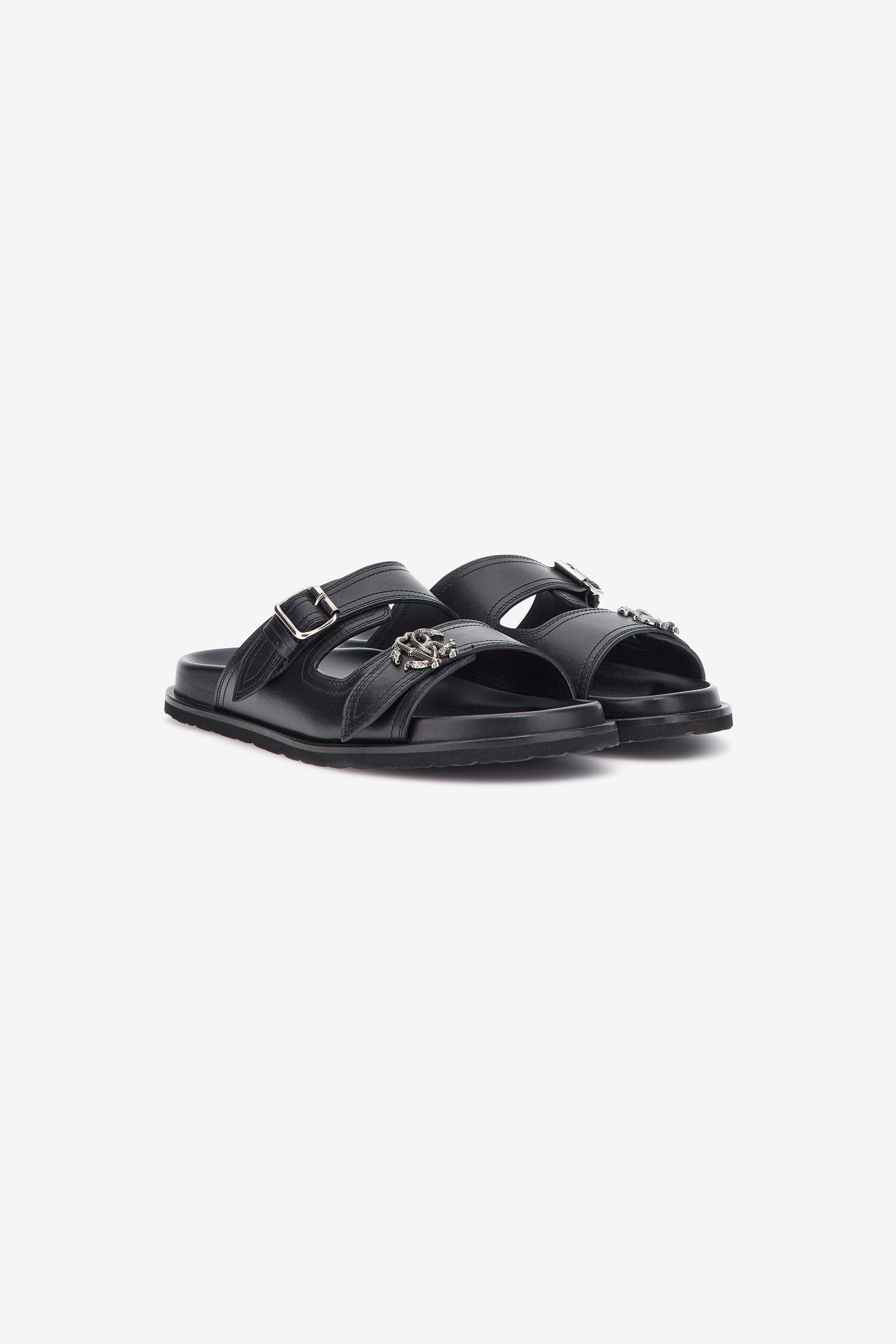 RC Flat sandals RC Flat sandals Black SRS064-PZA12