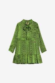 JU Grünes Kleid mit Jaguar-Print GREEN XJT11B-FXS71