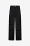 JC Pantalon Cargo Noir À Boutons Dorés JC Pantalon Cargo Noir À Boutons Dorés BLACK VFT152-VF231