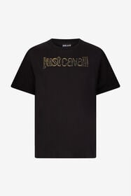JC Black T-Shirt With Gold Logo BLACK VFT070-VF114