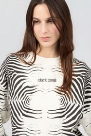 RC Zebra Print Sweatshirt WHITE/BLACK ZEBRA SOT66L-CF050