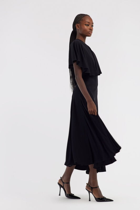 RC One-shoulder dress with RC RC One-shoulder dress with RC Black NOT10C-VI012
