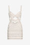 RC Wall Print Short Dress RC Wall Print Short Dress Ivory UWR111-OG025